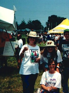 The Three Musketeers at the Virginia Wine Festival in 1994-ish.